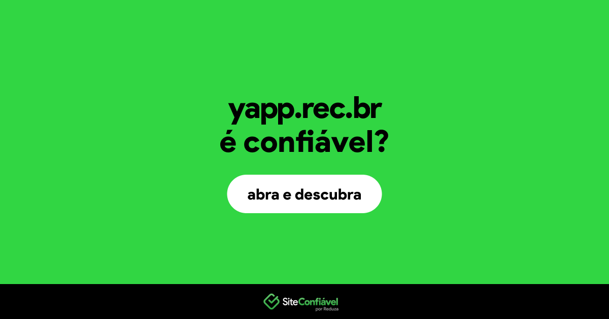 O site yapp.rec.br é confiável?