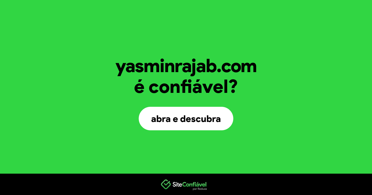 O site yasminrajab.com é confiável?