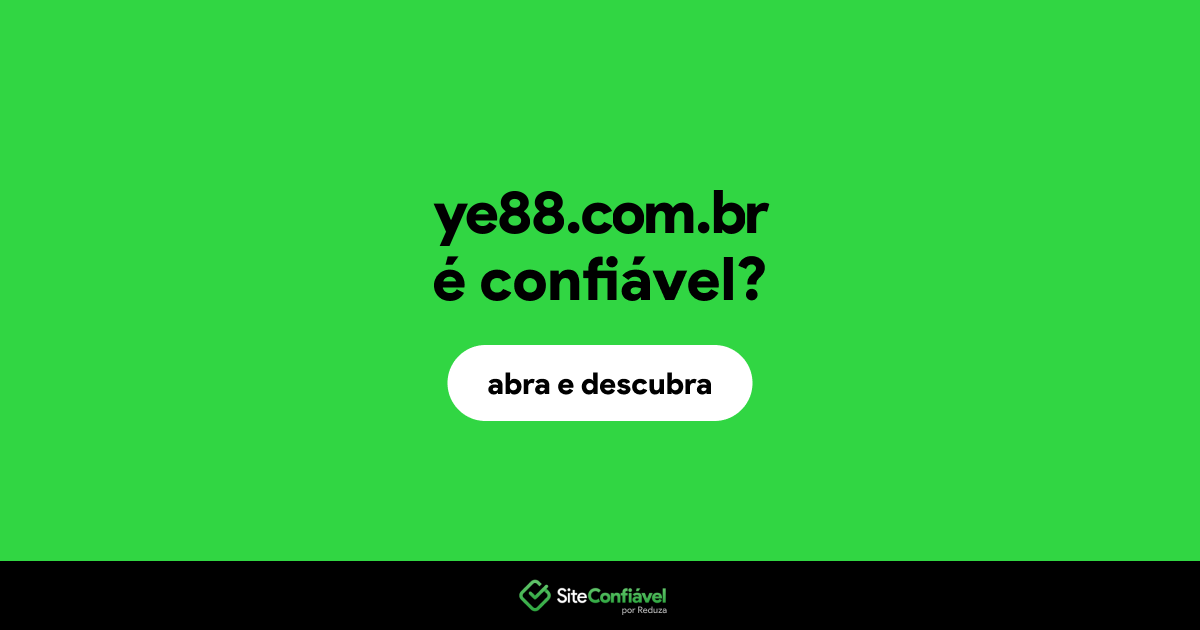 O site ye88.com.br é confiável?