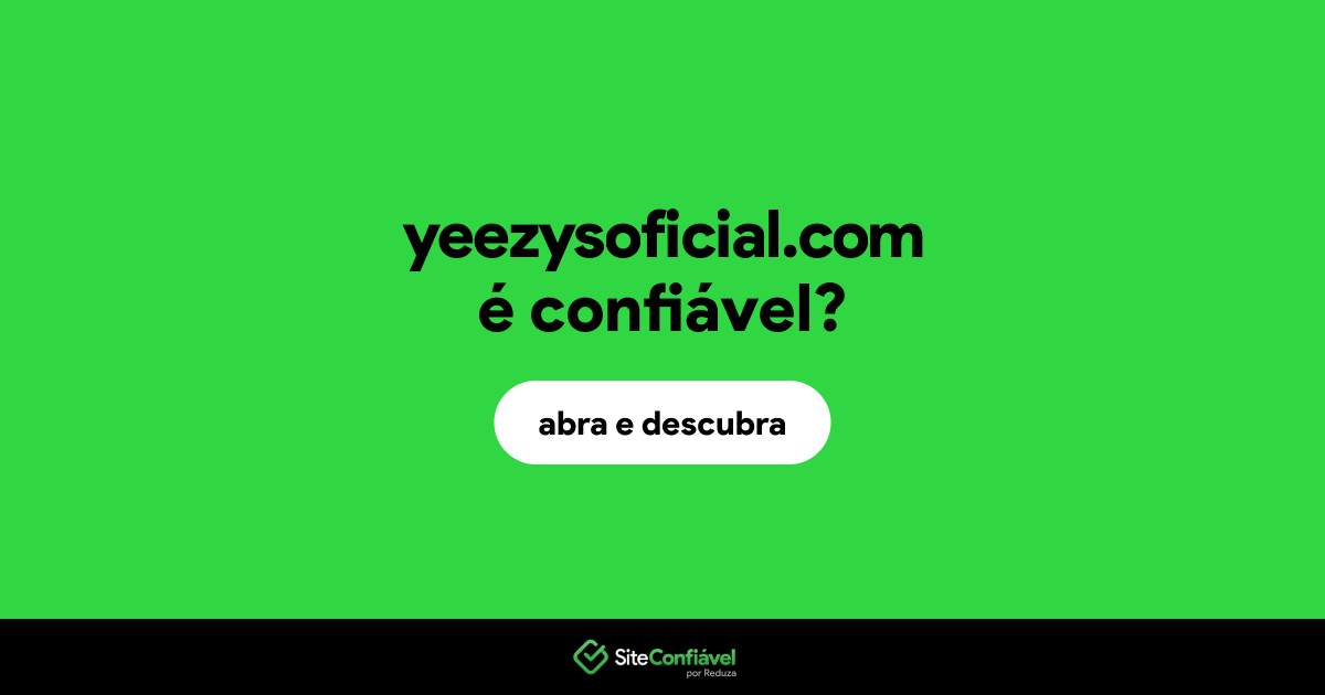 O site yeezysoficial.com é confiável?