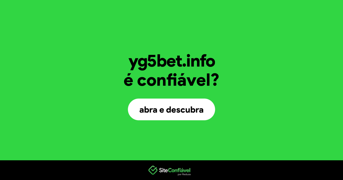 O site yg5bet.info é confiável?