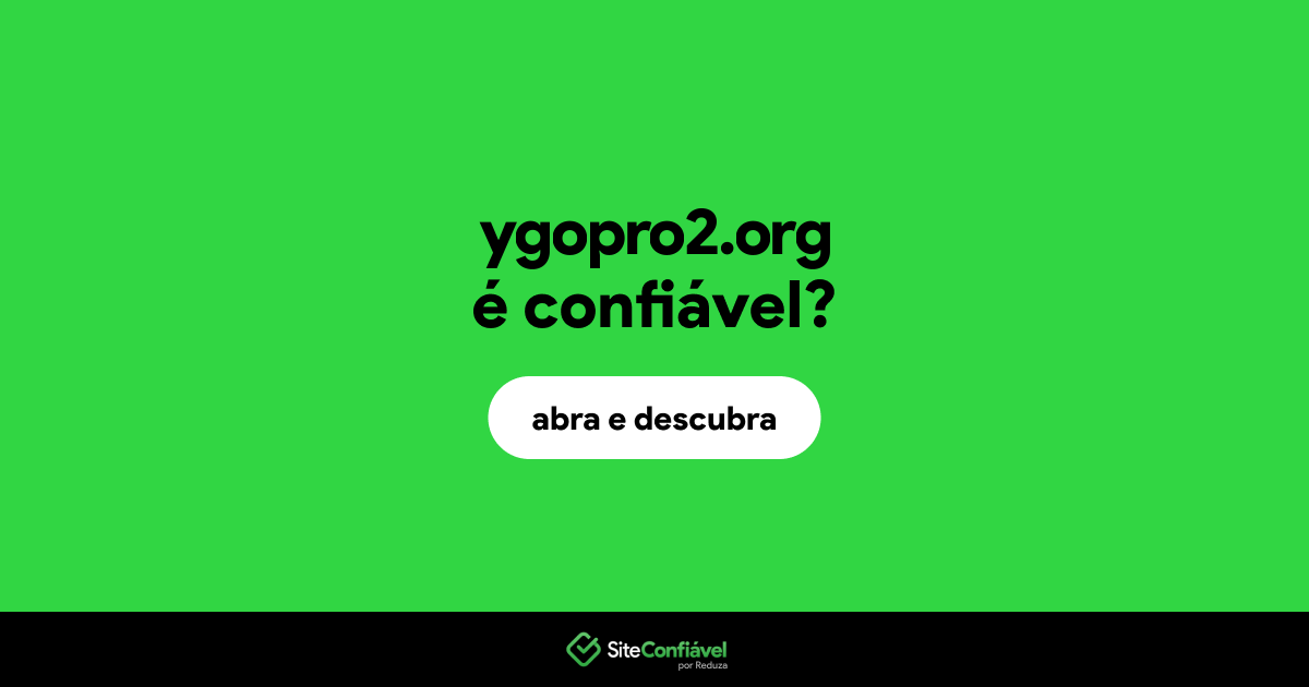O site ygopro2.org é confiável?