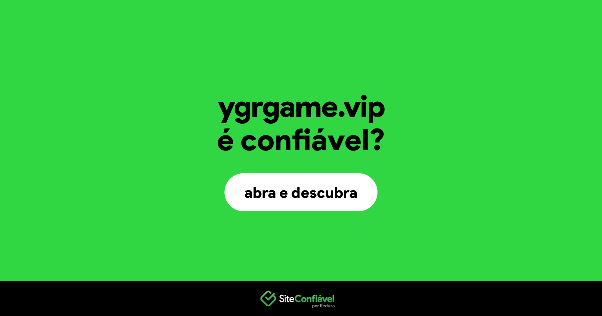 O site ygrgame.vip é confiável?