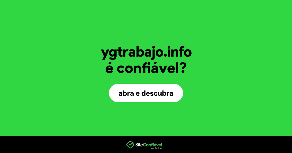 O site ygtrabajo.info é confiável?
