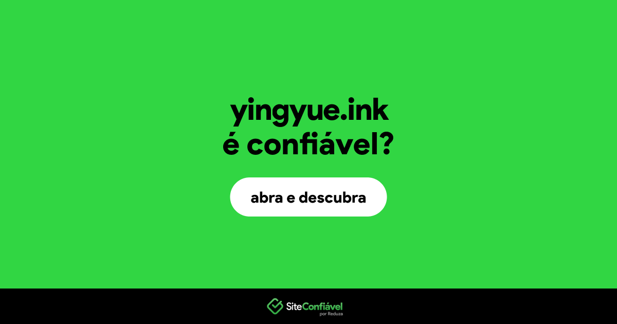 O site yingyue.ink é confiável?