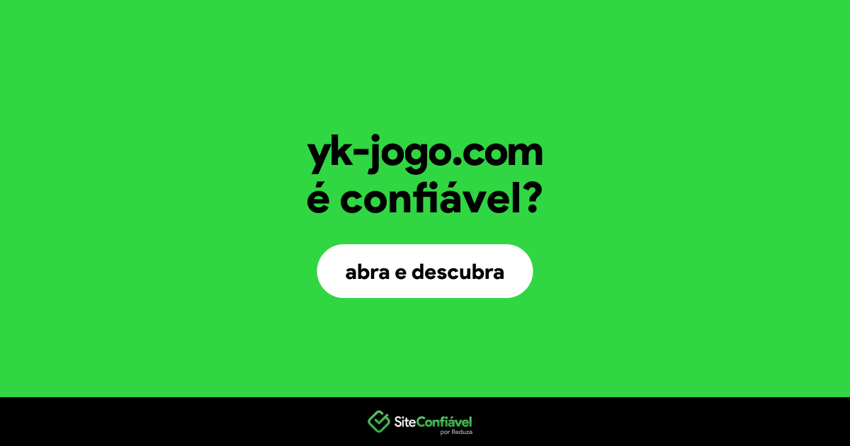 O site yk-jogo.com é confiável?