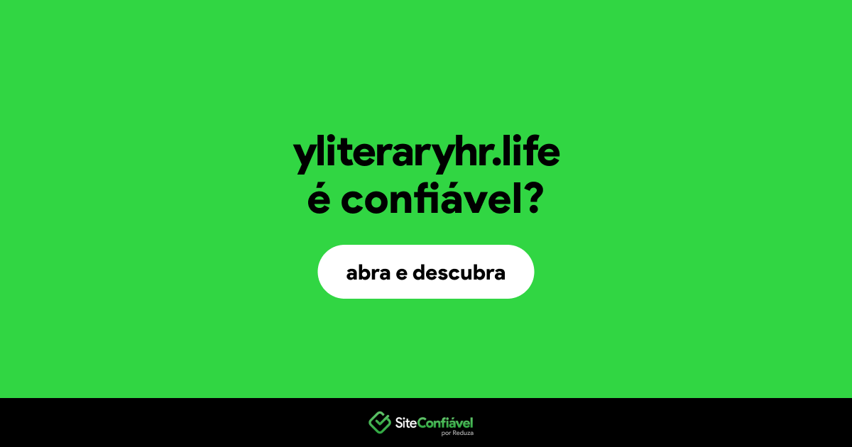 O site yliteraryhr.life é confiável?