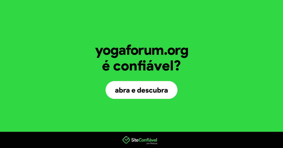 O site yogaforum.org é confiável?