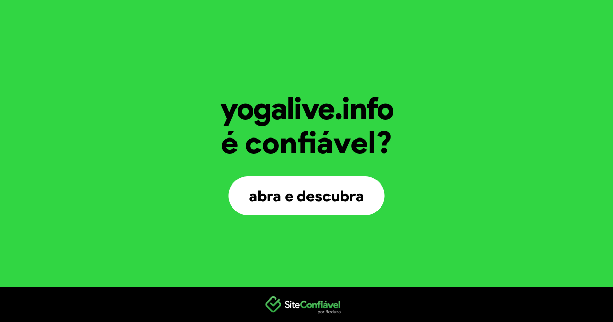 O site yogalive.info é confiável?