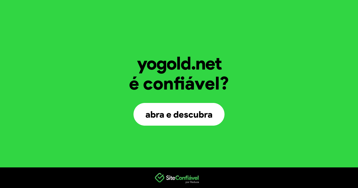 O site yogold.net é confiável?
