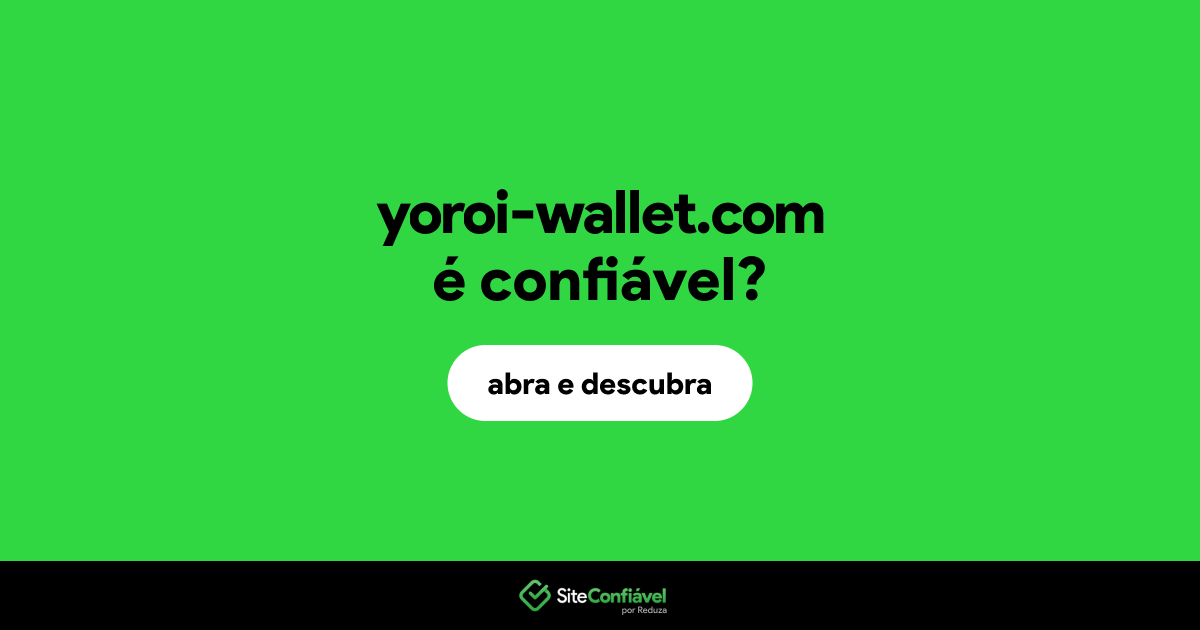 O site yoroi-wallet.com é confiável?