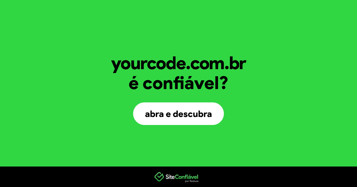 O site yourcode.com.br é confiável?