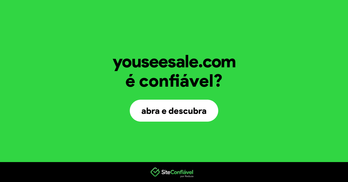 O site youseesale.com é confiável?
