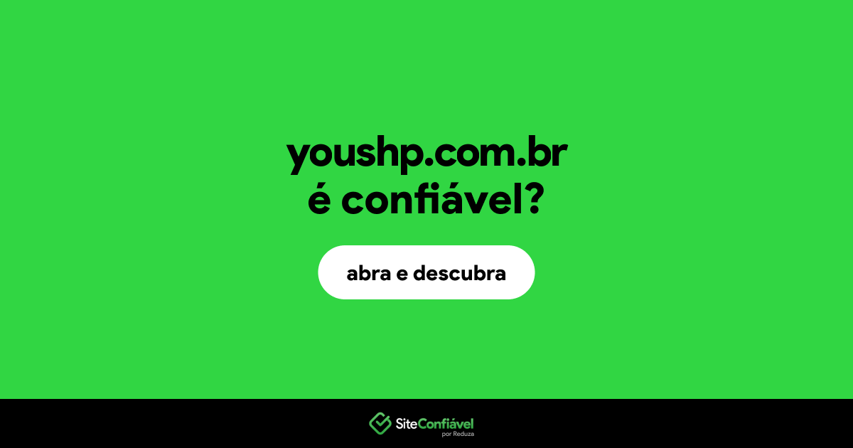 O site youshp.com.br é confiável?