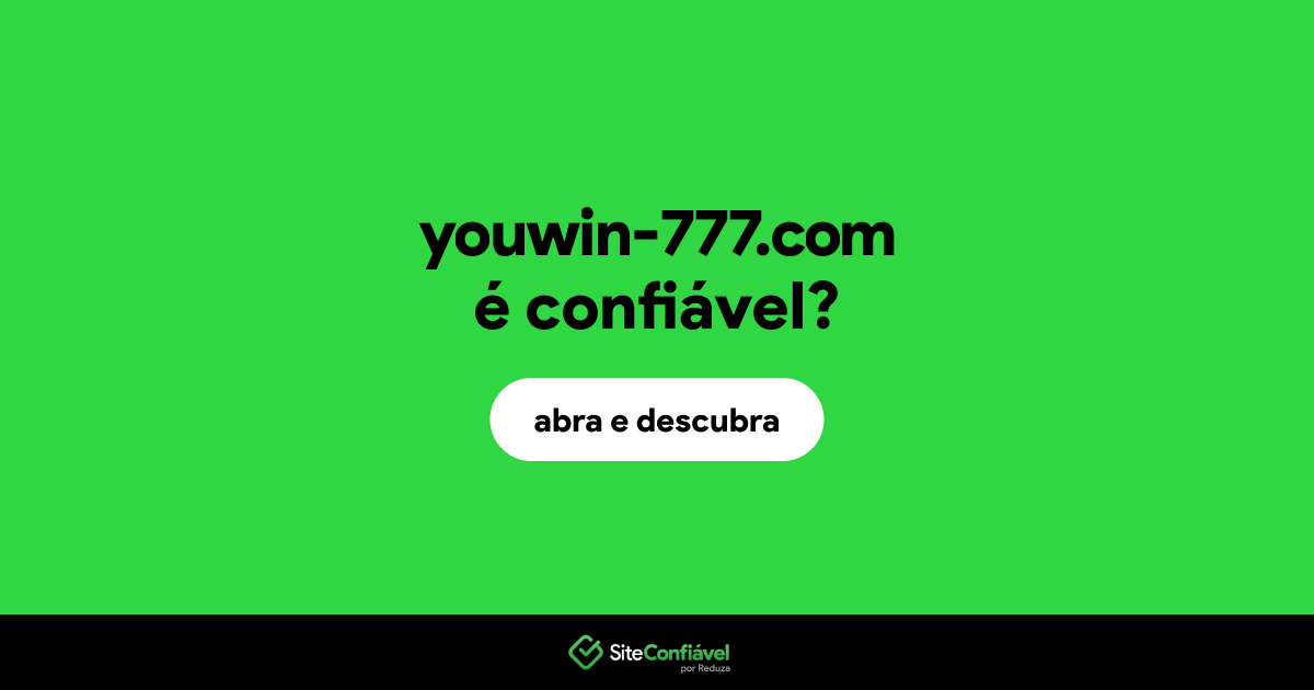 O site youwin-777.com é confiável?