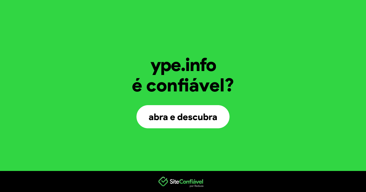 O site ype.info é confiável?