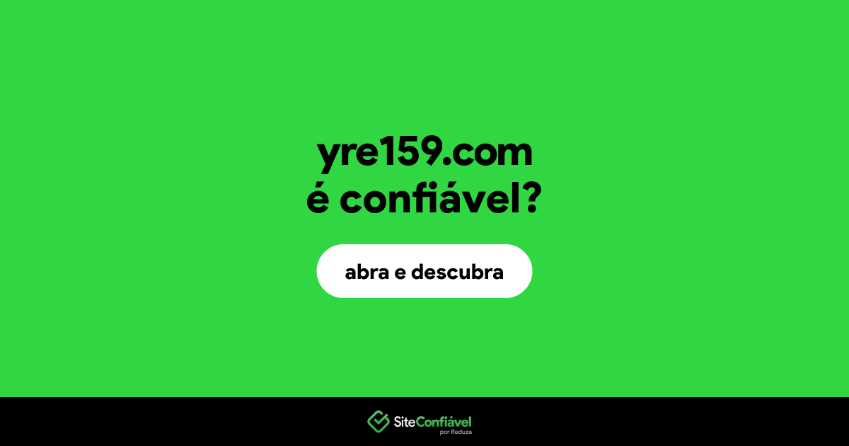 O site yre159.com é confiável?