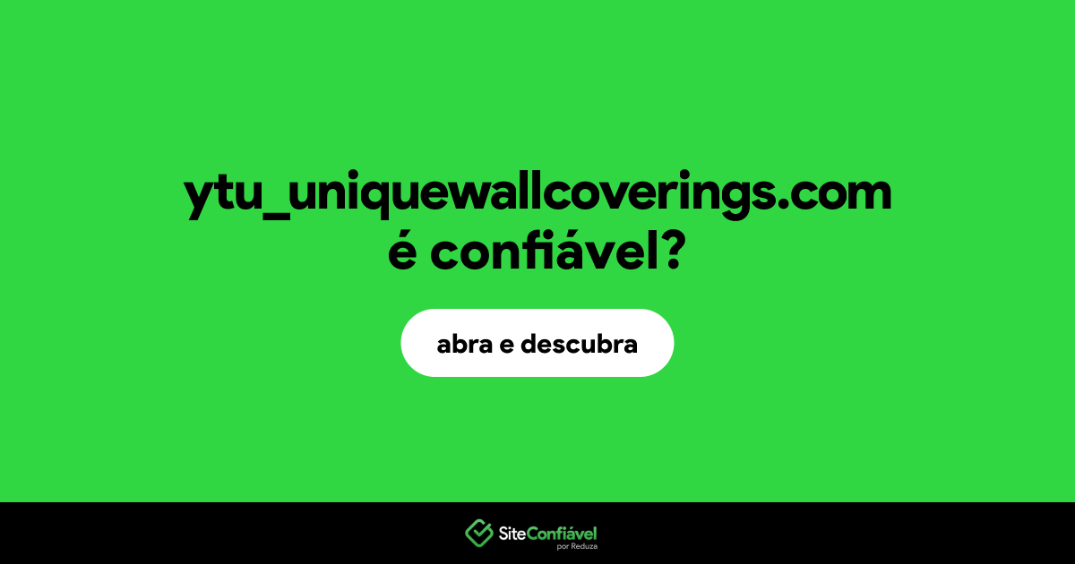 O site ytu_uniquewallcoverings.com é confiável?