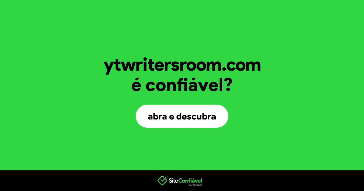 O site ytwritersroom.com é confiável?