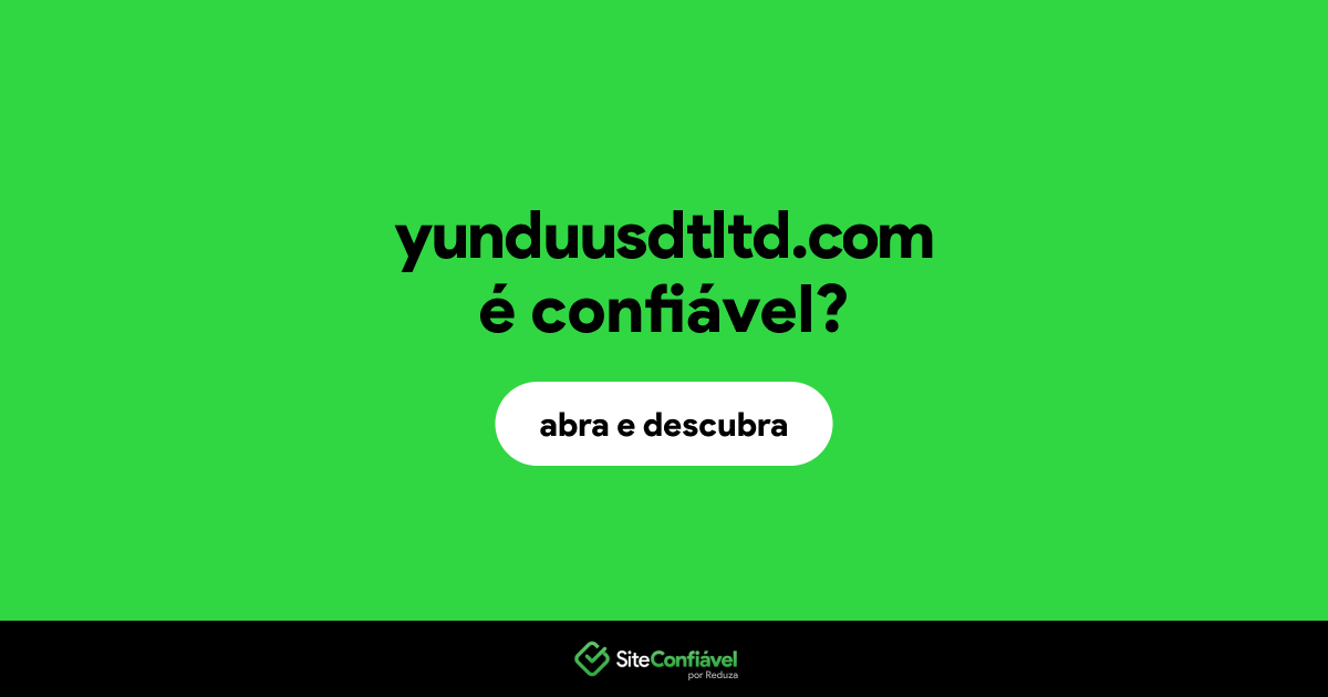 O site yunduusdtltd.com é confiável?