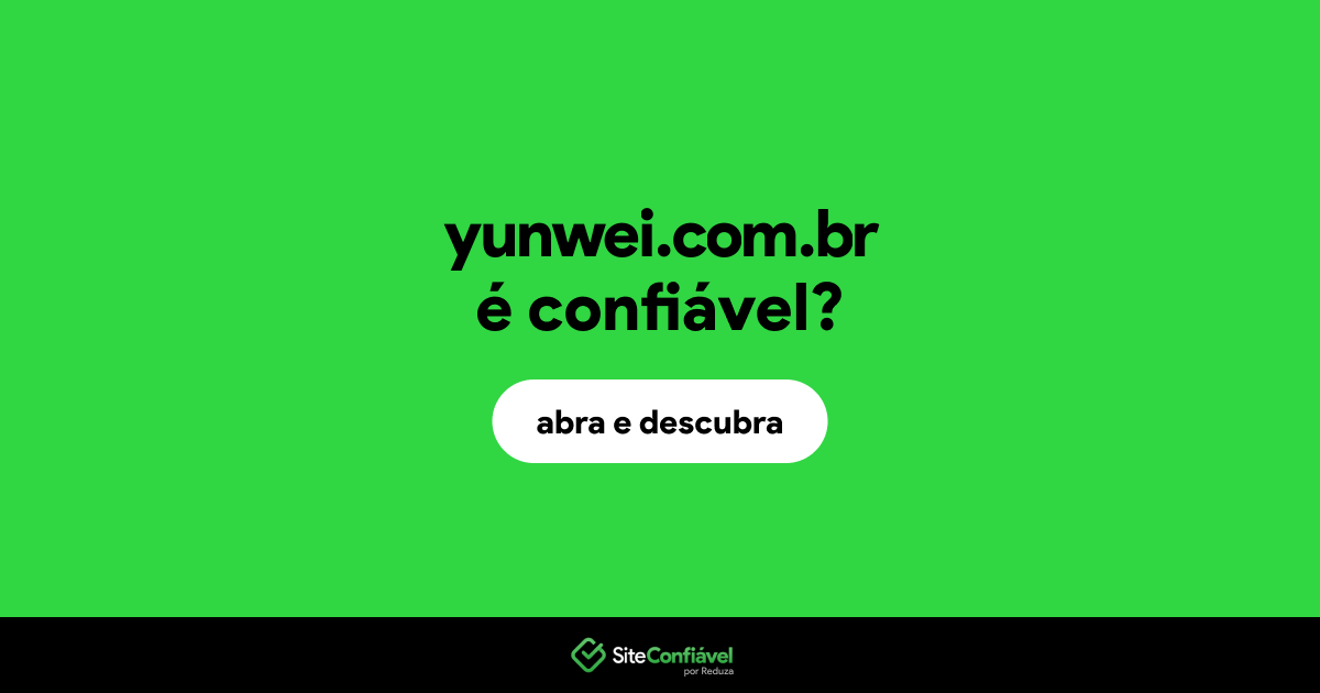 O site yunwei.com.br é confiável?