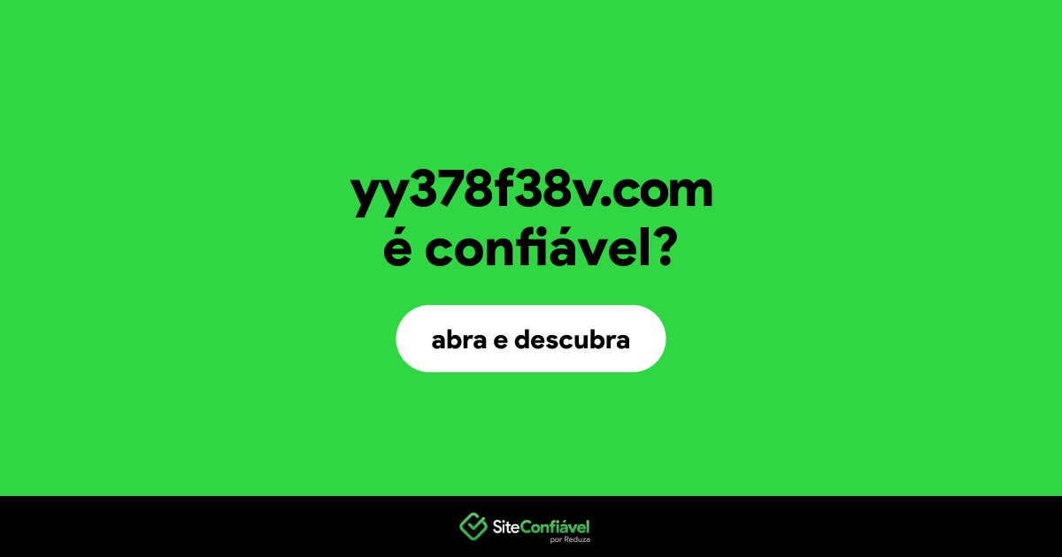 O site yy378f38v.com é confiável?