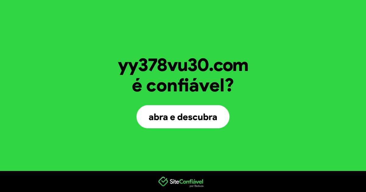 O site yy378vu30.com é confiável?
