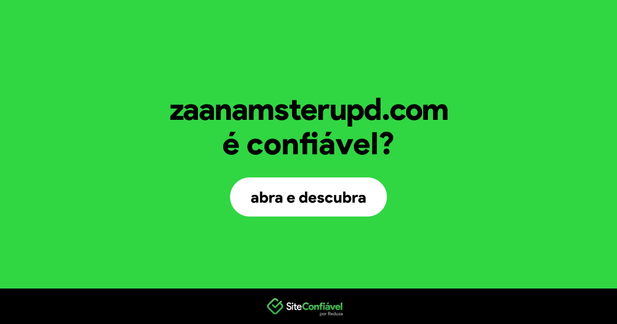 O site zaanamsterupd.com é confiável?