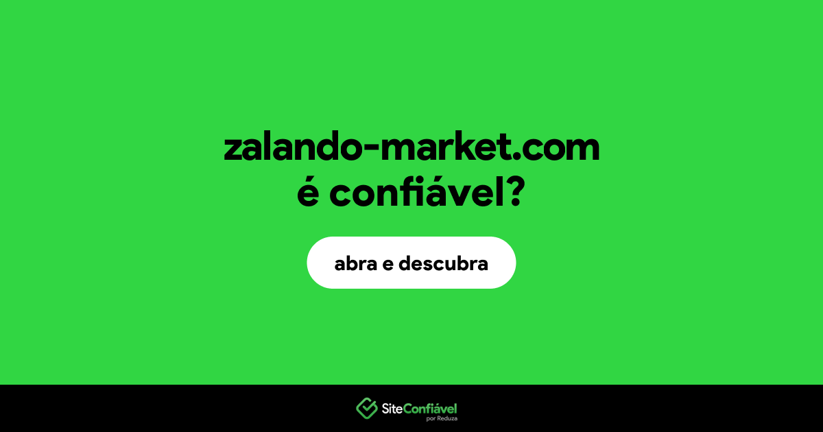 O site zalando-market.com é confiável?