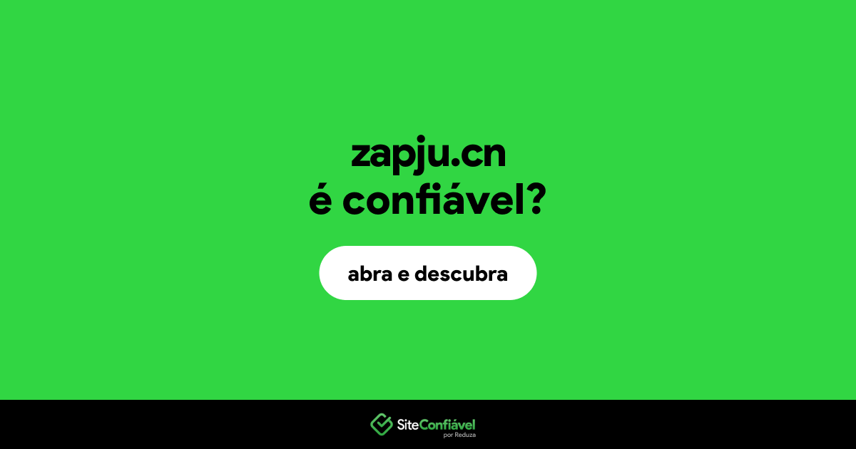 O site zapju.cn é confiável?