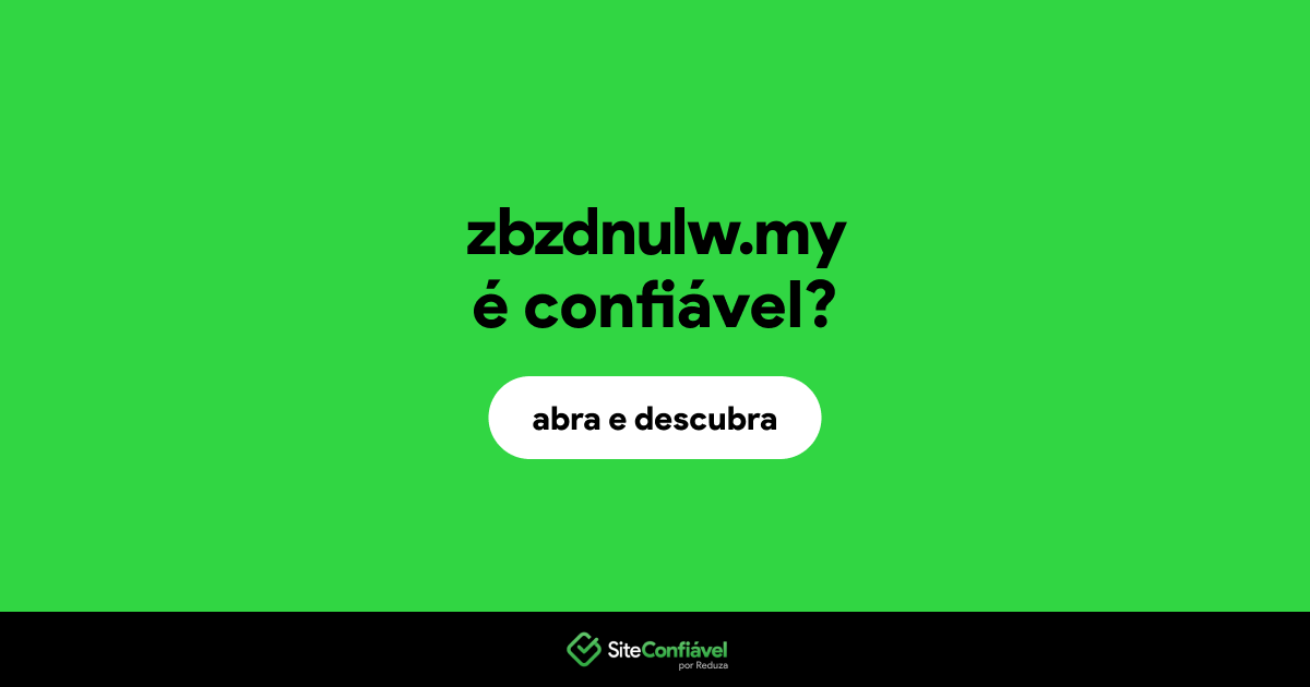 O site zbzdnulw.my é confiável?