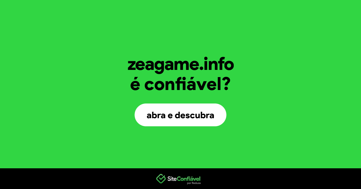 O site zeagame.info é confiável?
