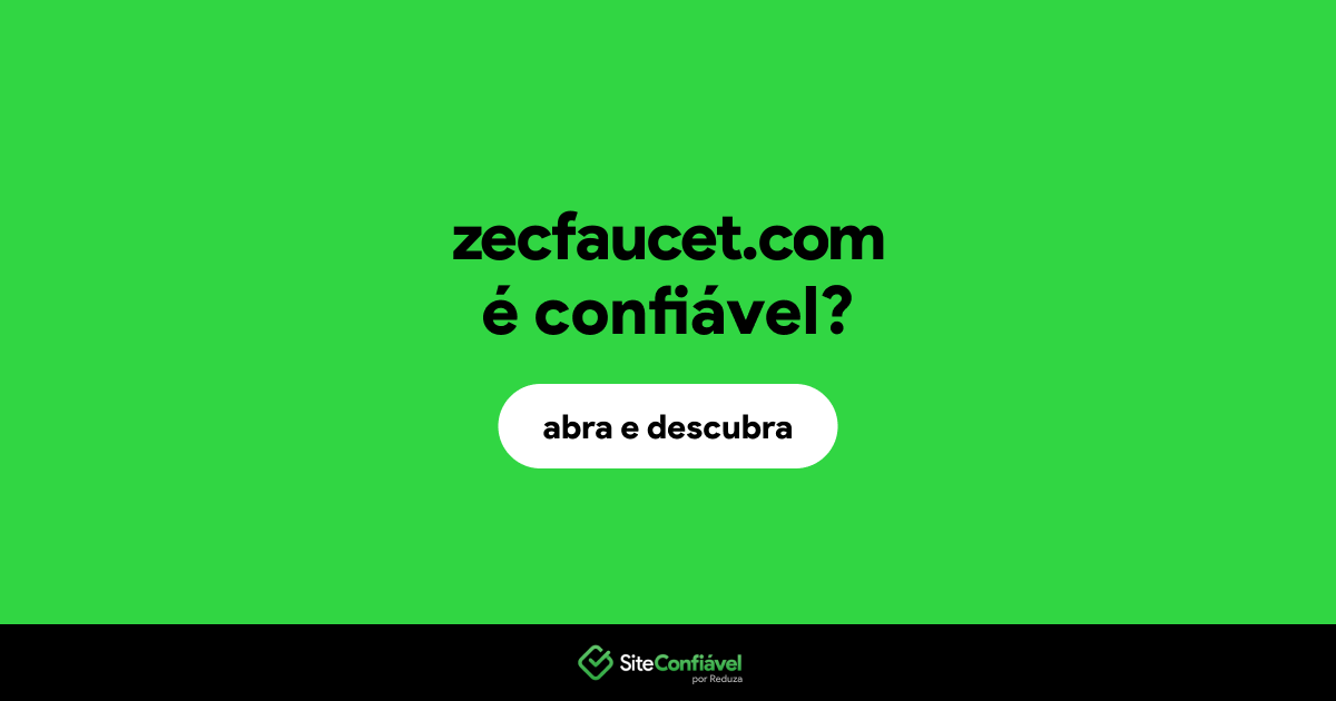 O site zecfaucet.com é confiável?