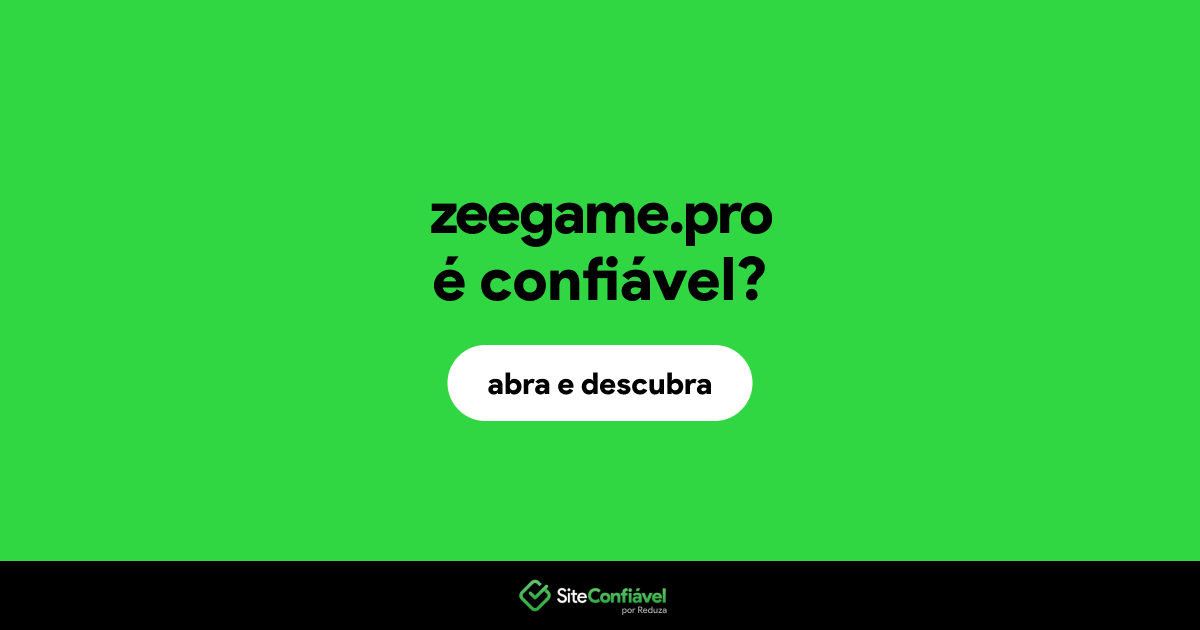 O site zeegame.pro é confiável?
