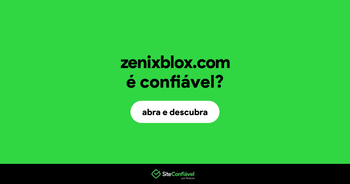 O site zenixblox.com é confiável?