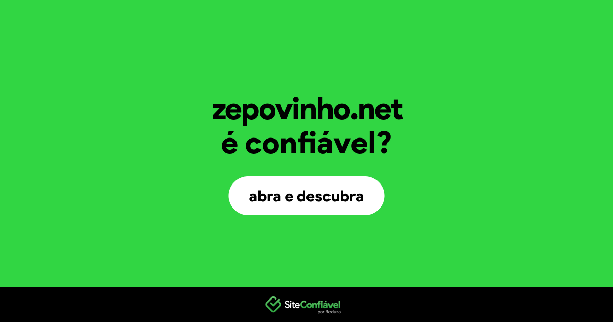 O site zepovinho.net é confiável?