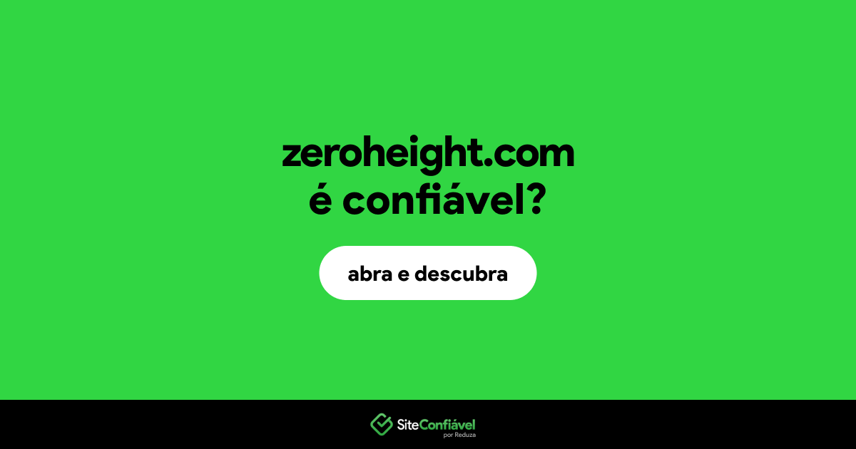 O site zeroheight.com é confiável?