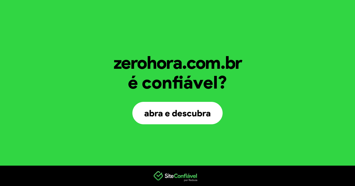 O site zerohora.com.br é confiável?
