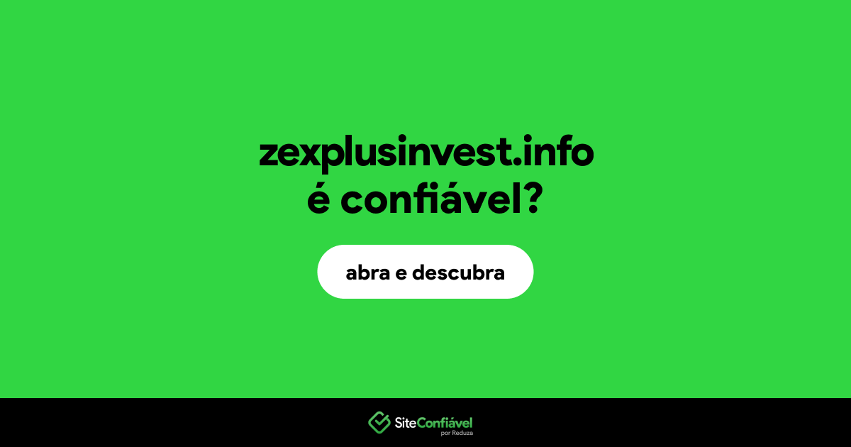 O site zexplusinvest.info é confiável?