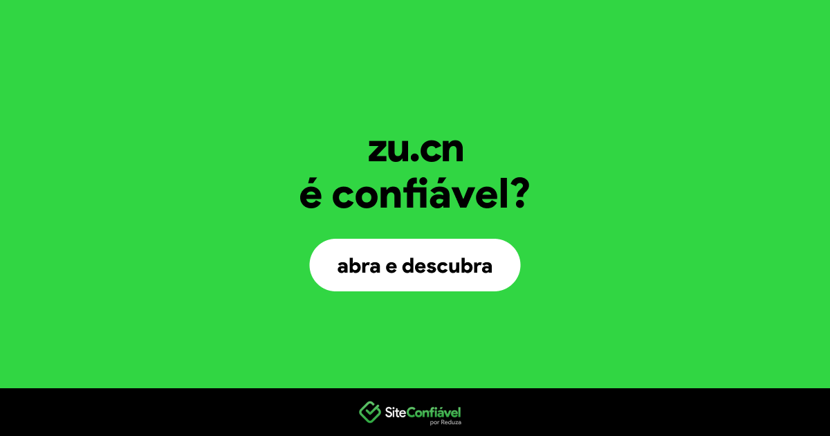 O site zu.cn é confiável?