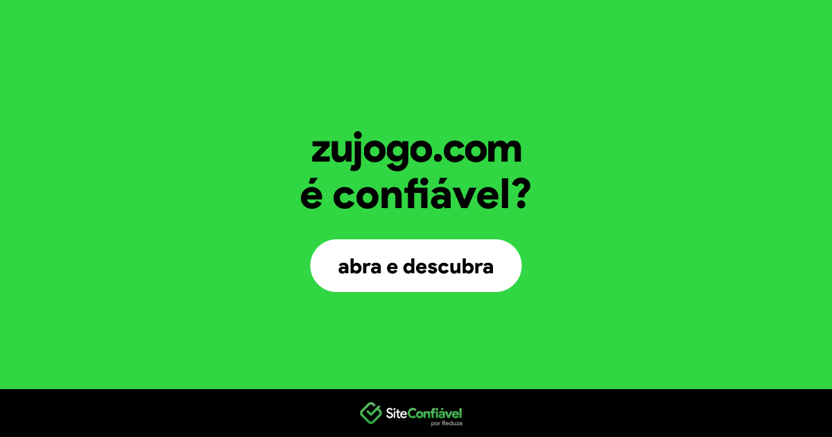 O site zujogo.com é confiável?