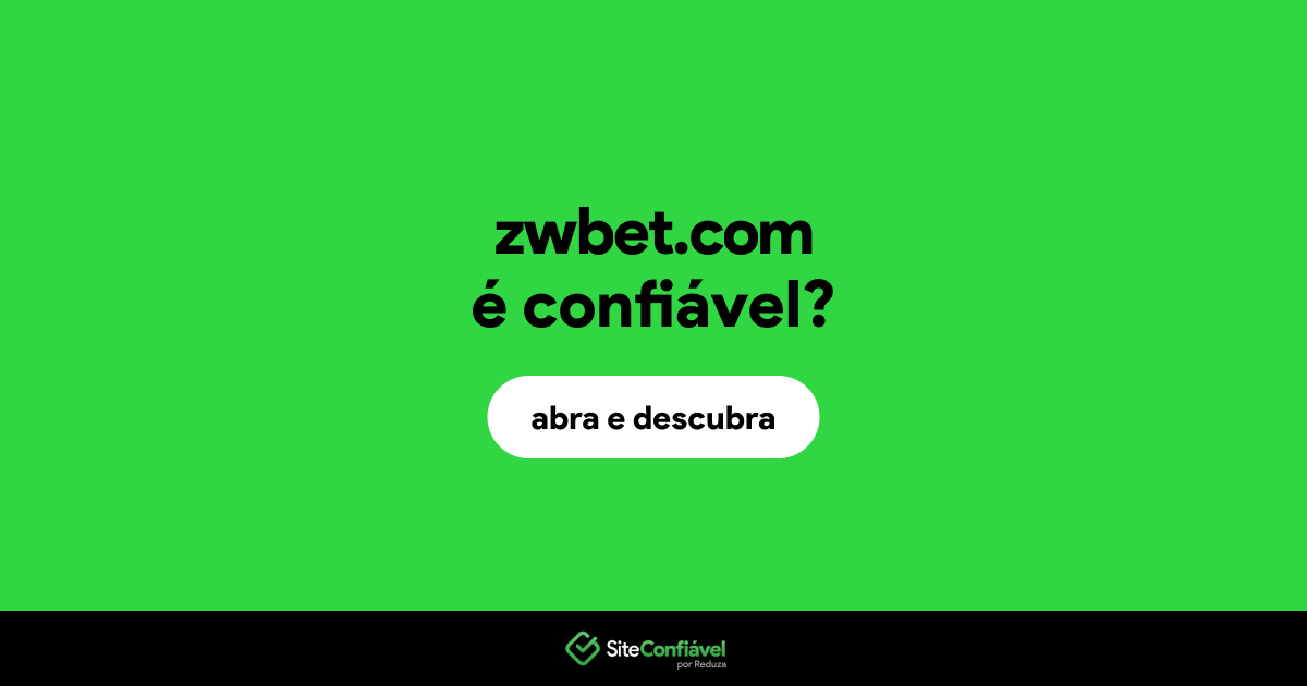 O site zwbet.com é confiável?