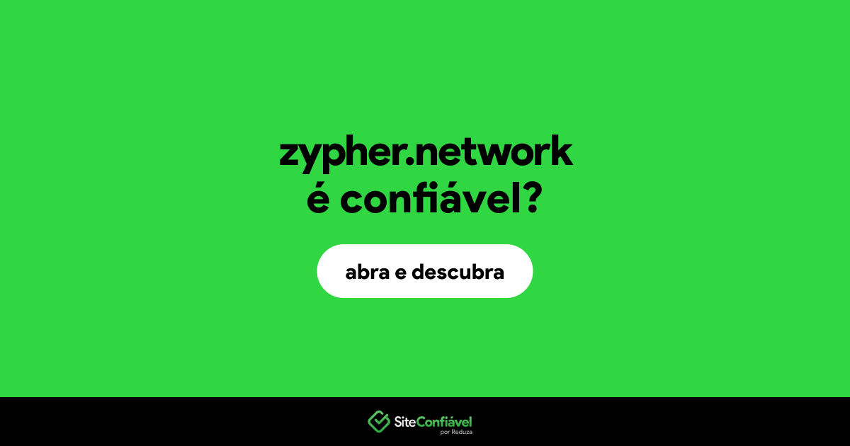 O site zypher.network é confiável?