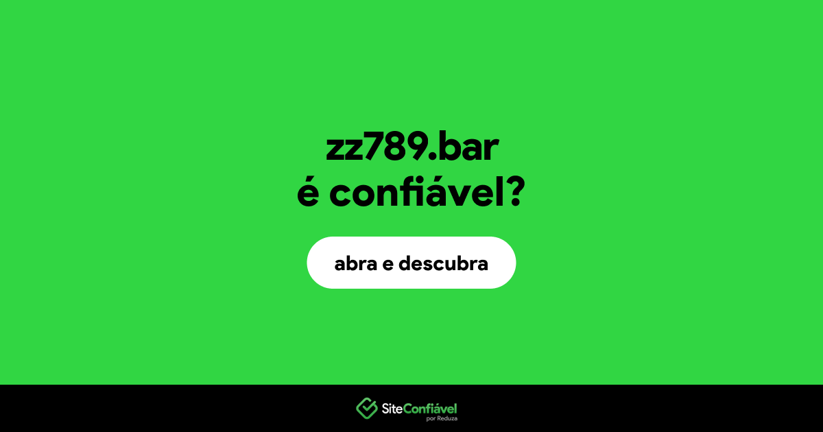 O site zz789.bar é confiável?