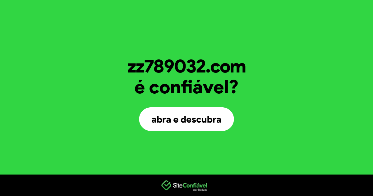 O site zz789032.com é confiável?